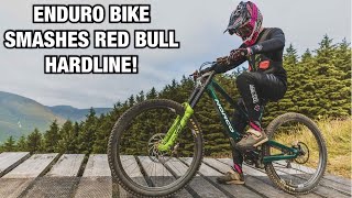 MY RED BULL HARDLINE RACE RUN! (ON MY ENDURO BIKE)