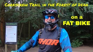 The CORKSCREW Trail in the Forest of Dean on a...