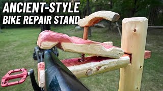 Turning a Cedar Tree Into a Bike Repair Stand...