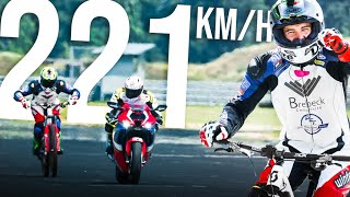 221km/h auf dem Mountainbike!