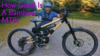 WE RIDE A BAMBOO CARBON HOME-MADE ENDURO BIKE!!!