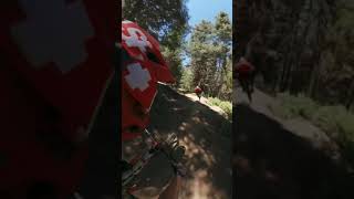 Following Outsider MTB on a Wallride at...