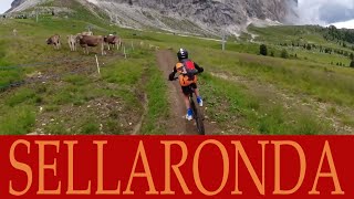 'Sellaronda sott'acqua'  MTB Dolomiti 03.08.2021