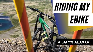 Riding my Ebike #ebike #park #bike #alaska