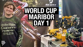 WORLD CUP MARIBOR DAY 1 BIKE TUNE AND LAPS!
