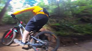 Riding Roberts Creek, Sunshine Coast, BC.