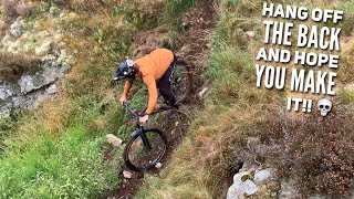 WE RODE A SUPER STEEP EXPOSED SCREE TRAIL!! 