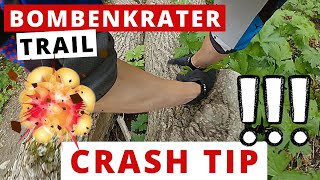Crash and solution for the Bombenkrater Trail...