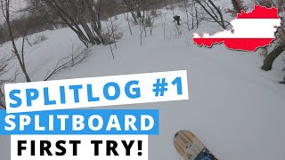 My first splitboard day in Puchberg am...