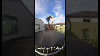 RIDING MY MTB ON A TRAMPOLINE  LOCKDOWN 2.0...