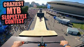 RIDING THE CRAZIEST MTB SLOPESTYLE CONTEST - I...