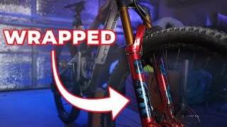 I Vinyl Wrapped My MTB Bike's Forks