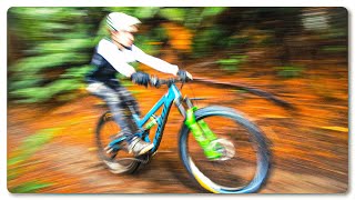 Jesse Cseh Thrashing Downhill Trails on his...