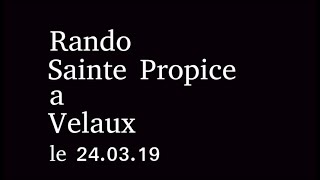 Rando Sainte Propice a Velaux le 24.03.19
