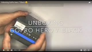 Unboxing GoPro hero 7 Black 