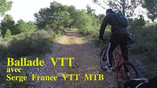 BALLADE VTT avec Serge France VTT MTB le 28.12.18