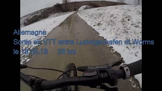 Allemagne, sortie en VTT entre Ludwigschafen a...