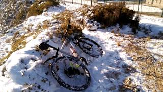 Massif de l'etoile sous la neige en vtt  part...