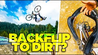 FIRST BACKFLIP  at Chatel Bikepark