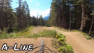 Raw Lap Of A-Line | Whistler Bike Park | MTB