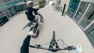 Urban Downhill and Motocross Filming in...