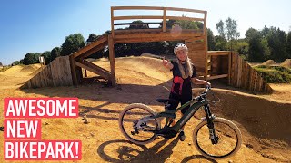 IM BACK AT IT! RIDING A BRAND NEW BIKEPARK!