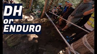 GNARLY DH Track On Enduro Bikes || EWS Crans...