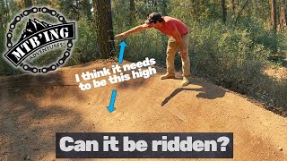 Pump Track - Beefing Up the Berm