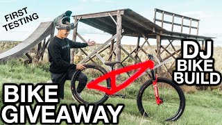 BUILDING MY NEW DIRT JUMP BIKE!! FIRST TESTING...