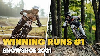 Winning Runs from Snowshoe Round #1 | UCI MTB...