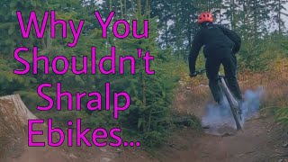 WE TRY AND SHRALP THE E-BIKES!!