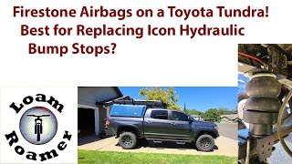 Firestone Airbags on a 2018 Tundra after Icon...