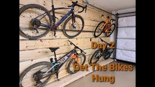 Building The Bike Storage Wall and YouTube...