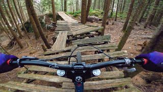The old freeride bike rides north shore...