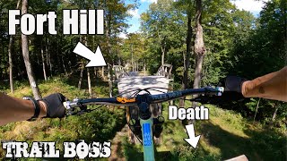 RIDING SCARY MASSIVE JUMPS, Fort Hill Video