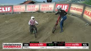 Robin Goomes does the first backflip from a...