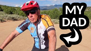 TRAINING TO RACE A MTB AT AGE 76 (my dad's...
