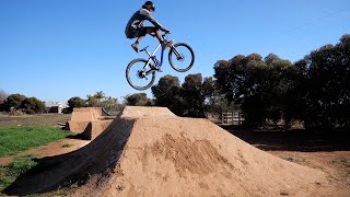 Jumping My Dirt Jumps on a Full Suspension MTB