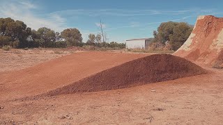 Building a Small Dirt Jump Roller Time-lapse