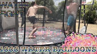 TRAMPOLINE VS 1000+ WATER BALLOONS