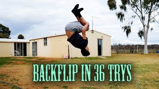 Learning a BACKFLIP On The Ground In UNDER 15...