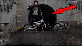 Riding In UNDERGROUND TUNNELS On Kids Bikes