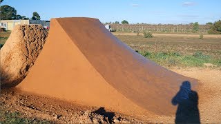 Rebuilding a Dirt Jump Landing Time-lapse