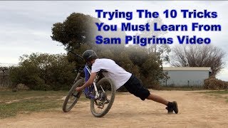 Trying The 10 Tricks You Must Learn On Your MTB