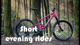 Like this film, evening mountain bike rides...