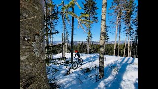 Fatbike adventure at Sentier du Moulin, Lac...