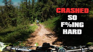 Bike Sent Into Tree At Bike Park | Les Arcs...