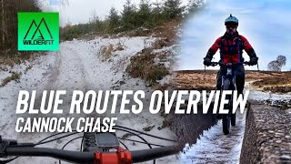 MTB - Cannock chase blue routes overview