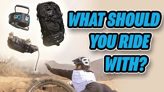 Hydration Pack vs. Hip Pack vs. Frame Strap