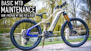 HOW I PREPARE MY BIKE FOR A RIDE// BASIC MTB...
